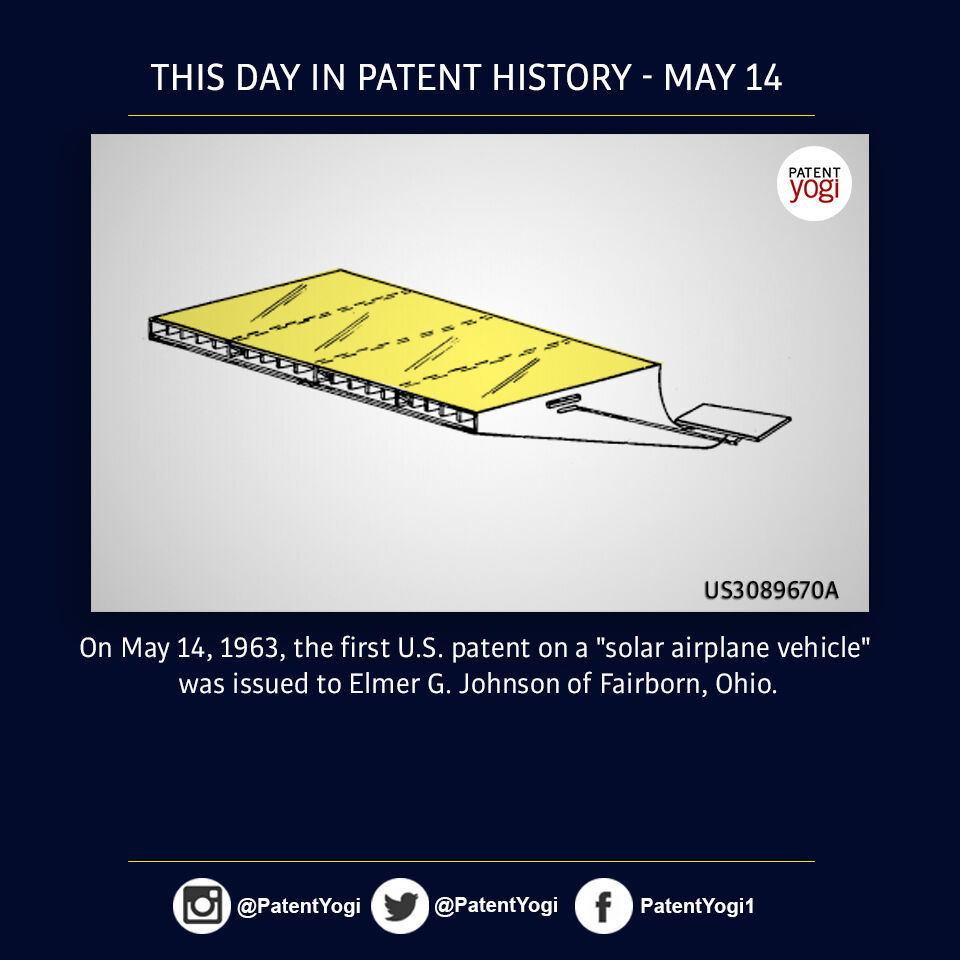 This day in patent history - May 14
#Patent #technology #history #day #thisdayinhistory #onthisday #didyouknow #todayinhistory #patented #patentfinder #PatentYogi #PatentHistory #PatentIdea #PatentPending #PatentGrant #PatentPending #PatentGrant #may14