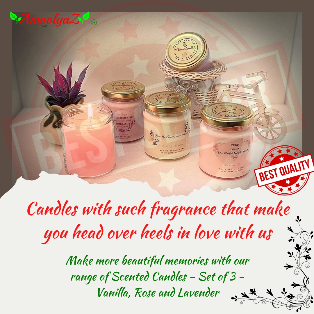 Guaranteed Satisfaction, Rich Aroma & Expertly Crafted Candles.. Smell stays Sharp till the Bottom of the Glass

Buy Now : amzn.eu/d/3tNom0B
Call for Orders : 93474 19820
Shop Now : amazon.in/storefront?me=…

#AmoolyaZ #scentedwaxmelts #scentedcandles #scentedwax #scented