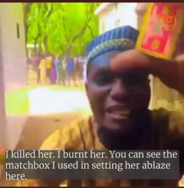 On 12 May 2022, Deborah Samuel , was stoned & burnt to d£ath by a mob of Muslim students in Sokoto, Nigeria, after being accused of blasphemy against Islam. One of her attackers was caught on tap admitting he set her on fire. Till date he has not been arrested and is walking free