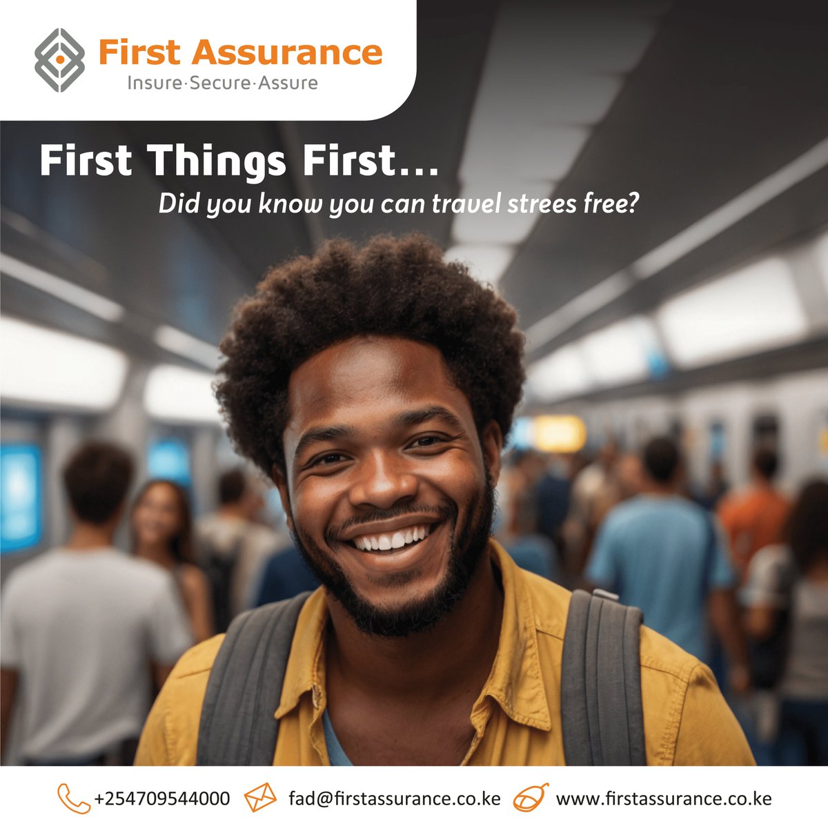 Happy #NationalTravelInsuranceClaimsDay! Travel with peace of mind knowing travel insurance can turn disasters into minor inconveniences. Explore: firstassurance.co.ke/travel-insuran…
& travel safely or reach out to our customer service team at 0709544 000.
#FirstThingsFirst #FirstAssurance