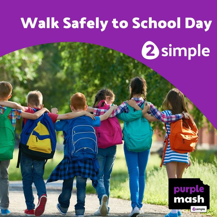 Last week was National Walk Safely to School Day. Keep the conversation going with Purple Mash 👉 zurl.co/RUL5

New to 2Simple? Learn more👉 zurl.co/8YQl

#AussieEd #VicPLN #NSWPLN #EdTech #EdChat #WSTSD