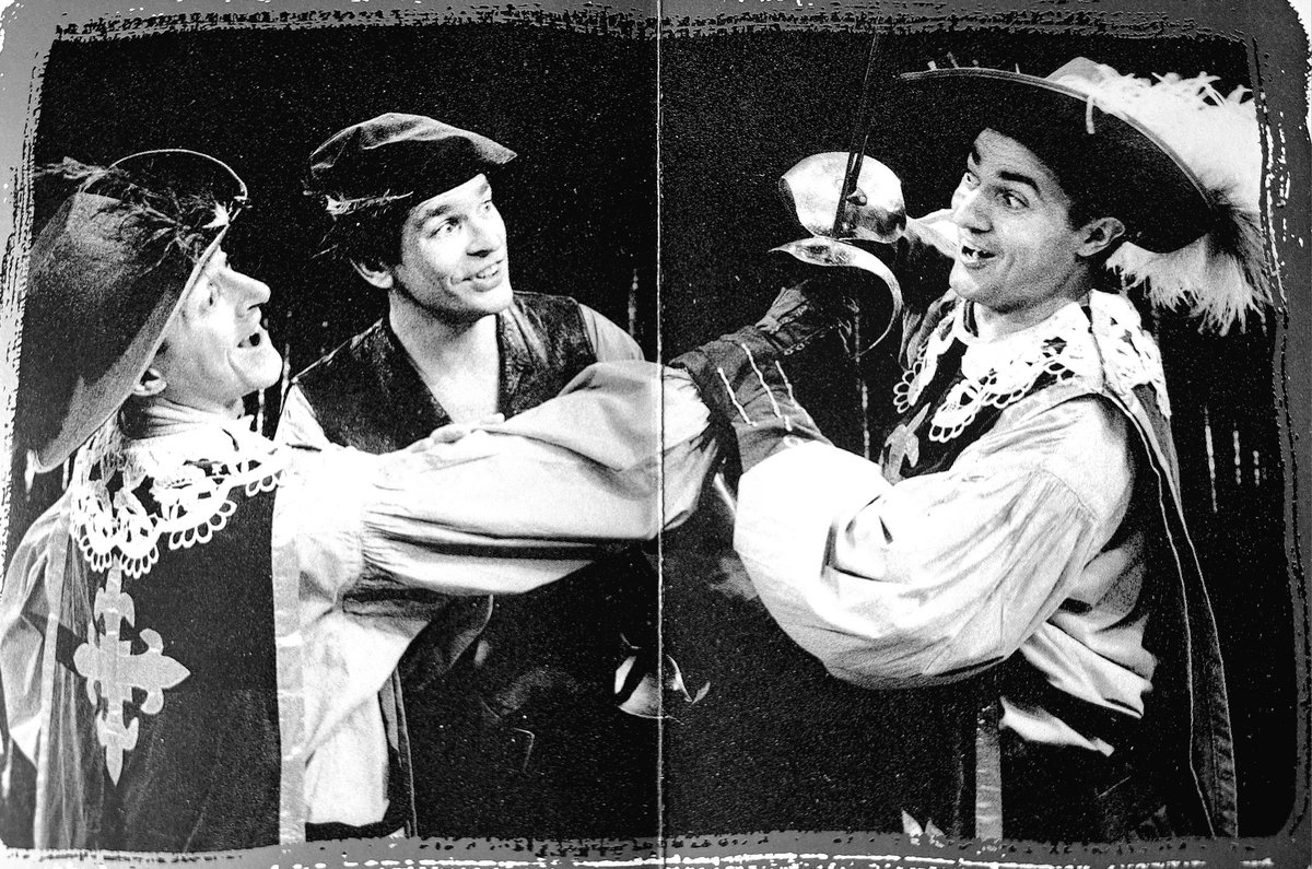 comgavrob's tweet image. The Three Musketeers  - then and now 😂
#touring #theatre #devised