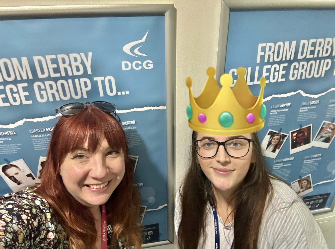 Another @UoDPost14ITE #FE English trainee completed all observations! Well done, Georgia and thanks to @derbycollege & @markwright90 for everything you’ve done for our Georgia! Job gained on placement, too! Absolutely amazing year, Gee. See you in @LiteracyFE 😎👏👏👏👏👏👏