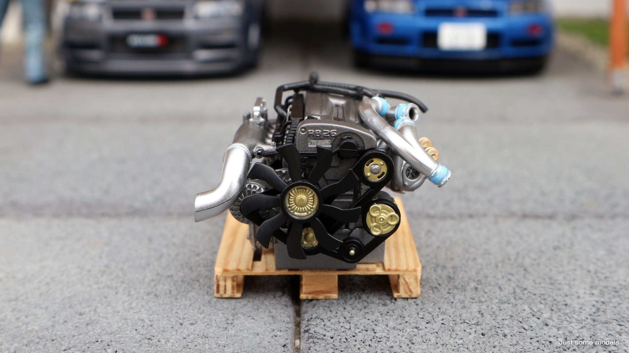 1/18 RB26DETT S2エンジンモデル MotorHelix 1:18 Nissan RB26DETT Engine Display – Model Cars