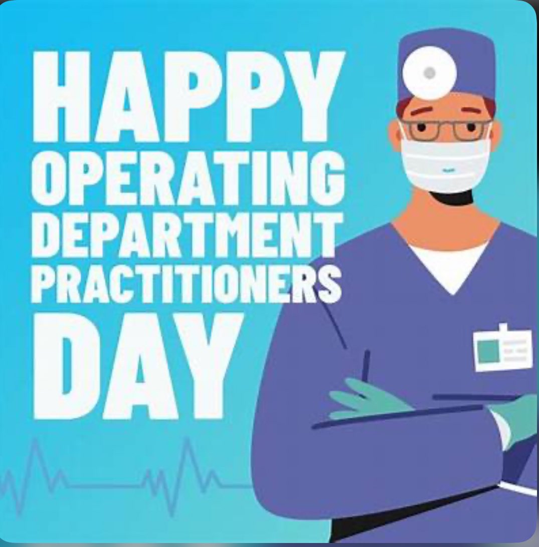 Happy ODP day to our amazing teams in Theatre. Thank you for everything you do. 💙<a href="/tandgicft/">T&G Integrated Care</a> <a href="/NicolaFirth6/">Nicola Firth</a> <a href="/AndrewD67281977/">Andrew Dolan</a>