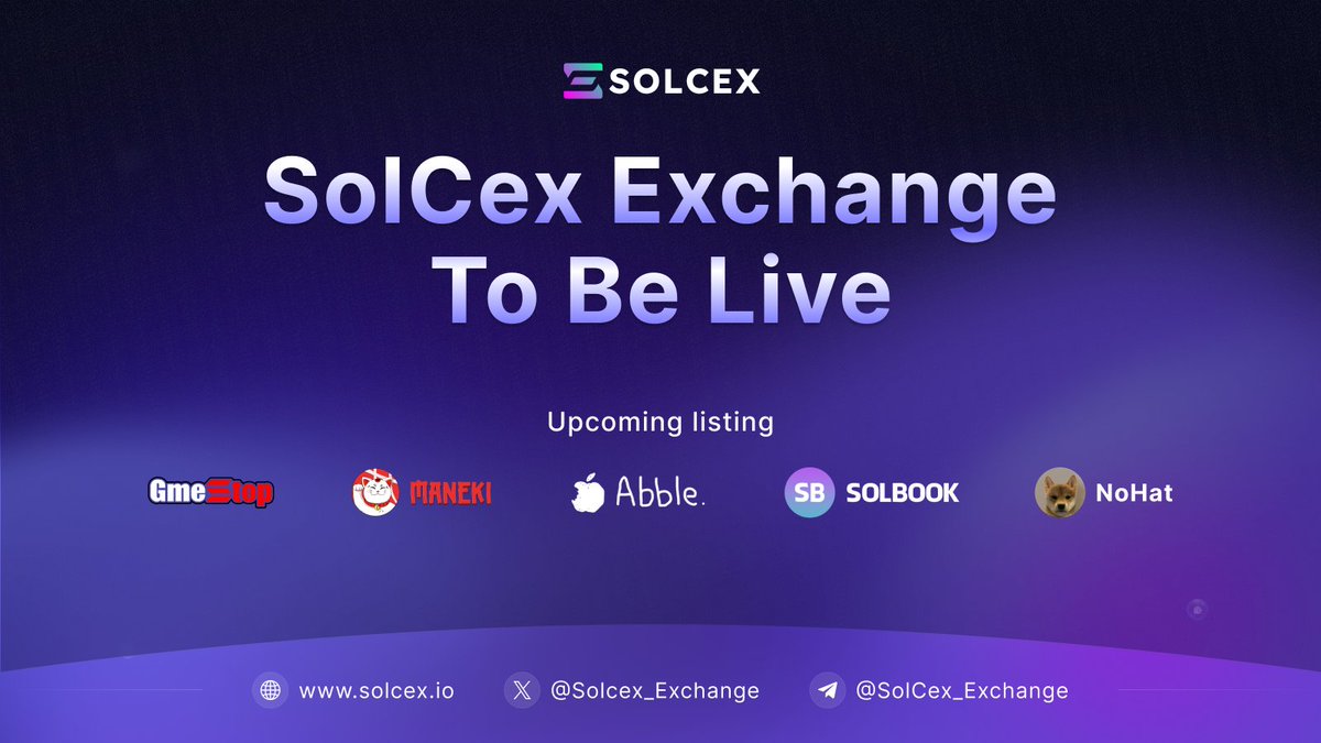 SolCex_Exchange's tweet photo. Exciting times ahead 🔥

#SolCex Exchange is set to go live this month between the 20th-30th 🔥

Get ready, SolCex Exchange is here to redefine crypto trading 🌕

We are not just going live, we are bringing an impressive lineup of projects to list on SolCex Exchange. And many surprises to announce 👀🔥

$SOL $SOLCEX