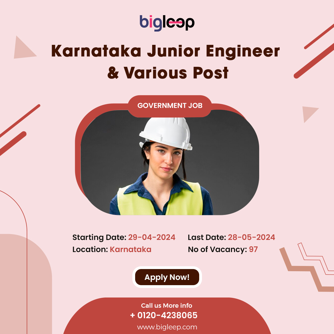 🌐 Embrace the Future with Karnataka Govt Jobs! 🏛️💼 Unlock Your Potential! Hiring Now: Karnataka Public Service Commission (KPSC) Apply Now: bigleep.com/job/karnataka-… #CivilEngineerjobs #kpsc #KarnatakaGovt #JuniorEngineer #governmentjobs #govtjobs #PublicServiceDelivery