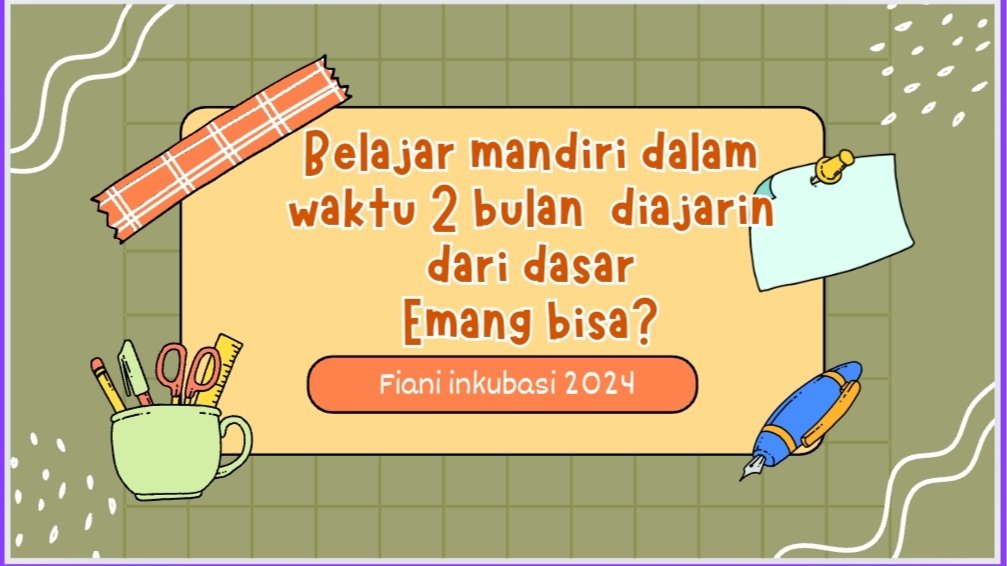 Selesai SNBT langsung rebahan??? Mana paten join inkubasi lah 

Halooo pejuang PTN!!! 
Aku mau ngasih tau belajar mandiri yang engg perlu keluar uang jutaan + bisa belajar TKA sekaligus