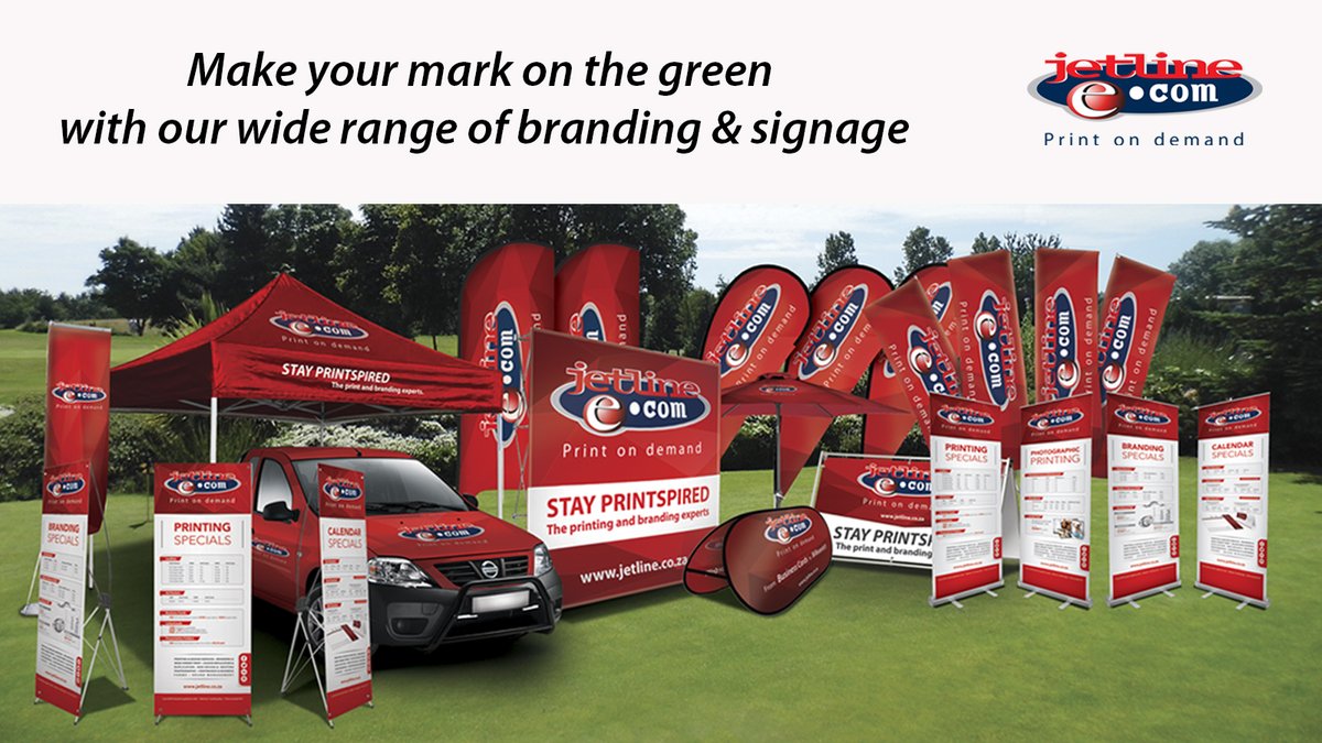 Ready to elevate your next golf day? #Jetline is here to ensure your brand stands out on the green! Whether it's #banners #flags, or #customgear, we've got you covered. Make your mark in style and let your brand swing to success. 

#Jetline #GolfDay #BrandWithPride #MakeYourMark