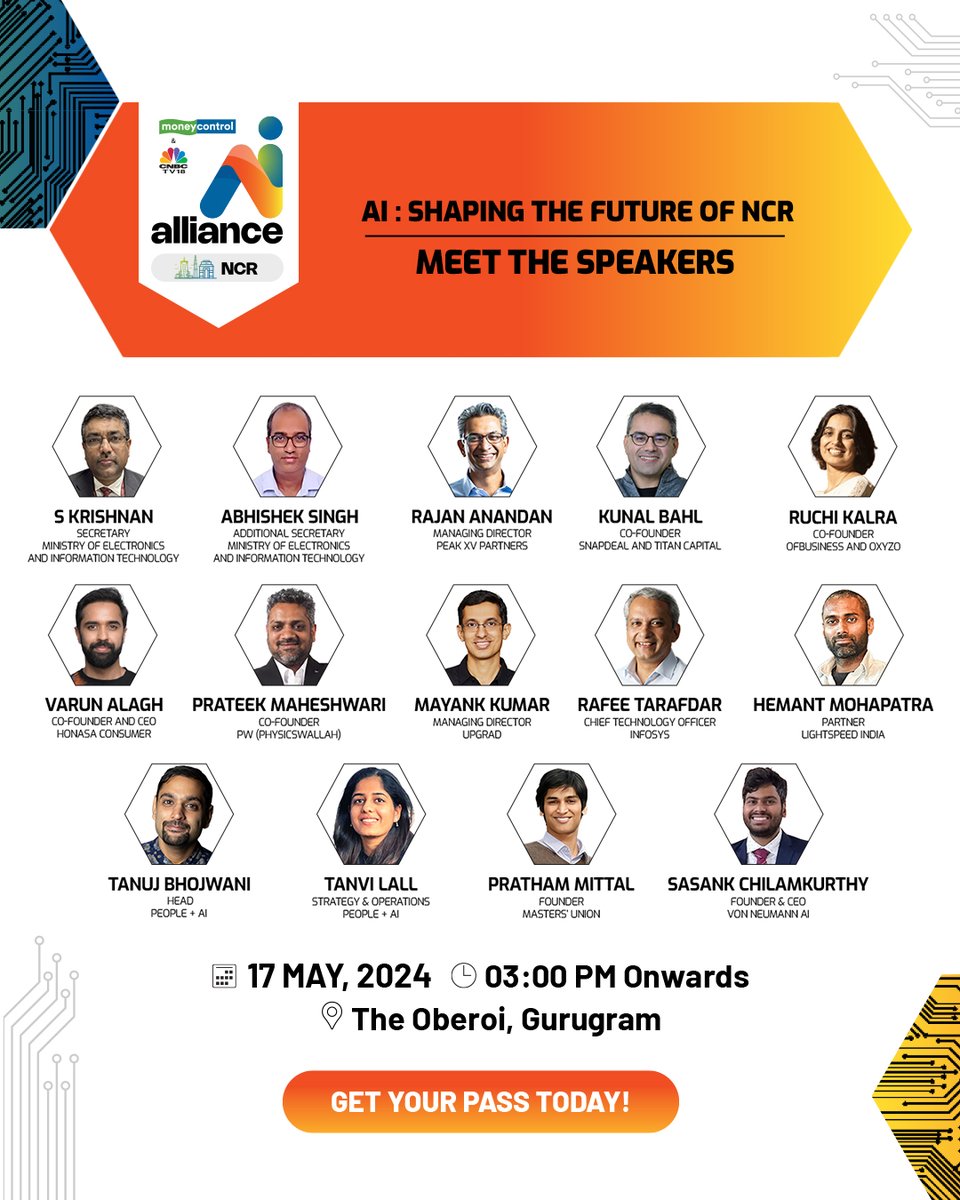 🔥🔥 Just three days to go for AI Alliance NCR! From policymakers to founders to investors to technologists, this is one AI event you cannot miss! All the latest themes in AI and its impact on India dissected with the voices that matter! Have you booked your spot yet?…
