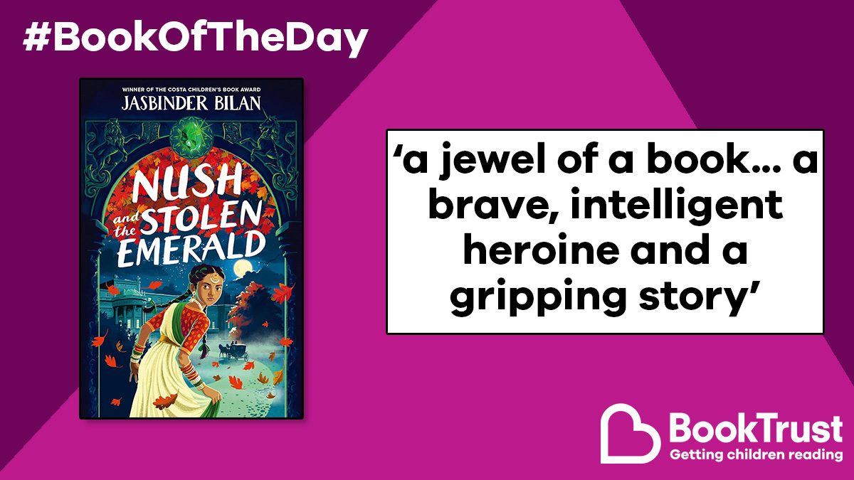 Our #BookOfTheDay is a thrilling historical adventure that could spark discussions about colonialism and history.

Don't miss #NushAndTheStolenEmerald from @jasinbath:

booktrust.org.uk/book/n/nush-an… @chickenhsebooks