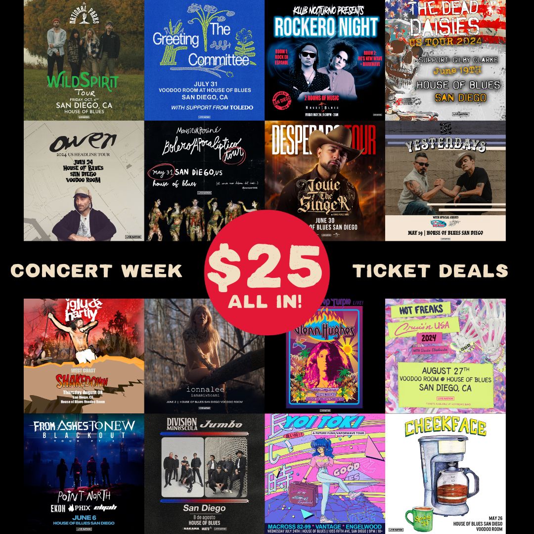 🎉 LAST CHANCE! Concert Week ticket sale ends May 14th! Limited tickets left. Click below. Main Hall Shows: livemu.sc/4bfgvRn Voodoo Room Shows: livemu.sc/4bDgkik