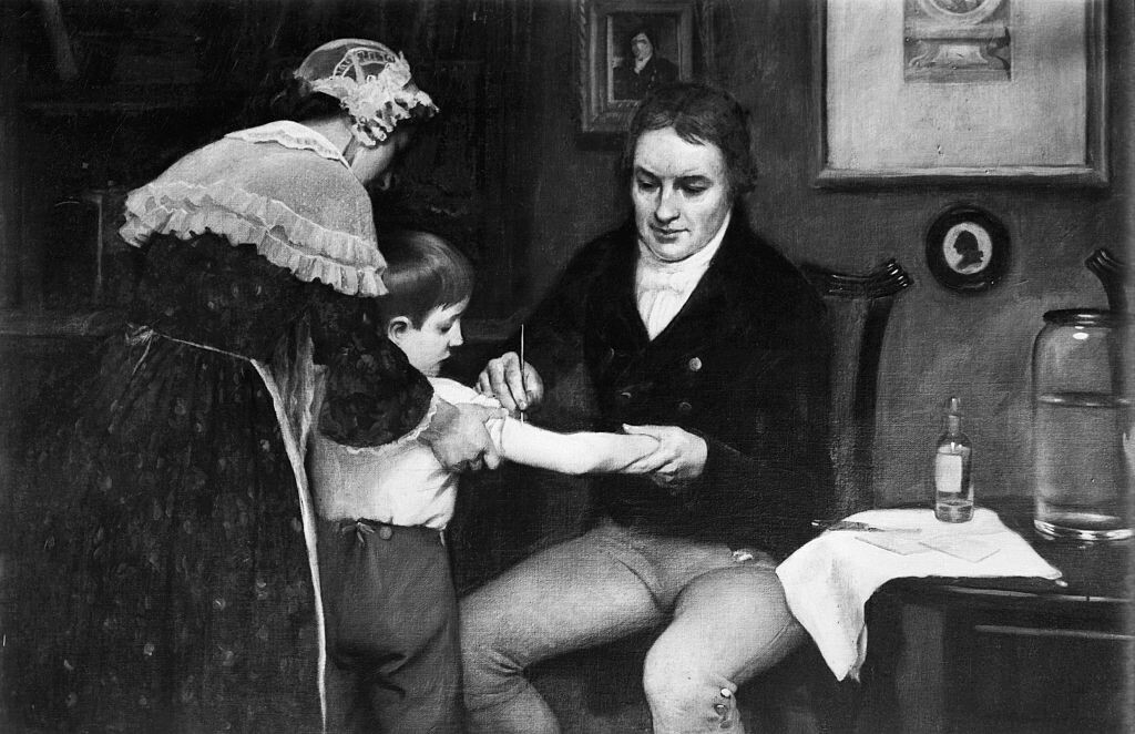 #OnThisDay in 1796, scientist Edward Jenner gave the first vaccination against smallpox – a milestone in health science. Jenner is credited with being the pioneering force behind immunology, and the inventor of the vaccine. 📸 Getty