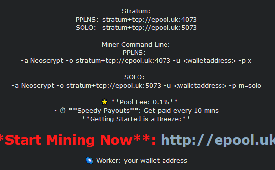 eightyATE's tweet photo. @zsky40806120 @rogucoin epool

neoscrypt mining programs are very few and often years between updates. But they still work.

ccminer seems to be the best one right now https://t.co/KWUqkJloVU