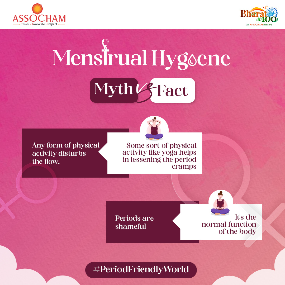 Myth or Fact! Did you know that physical activity during the #Menstrual cycle can help reduce period cramps? 
It’s time to change the narrative and take a step closer to accomplishing our mission of #PeriodFriendlyWorld.