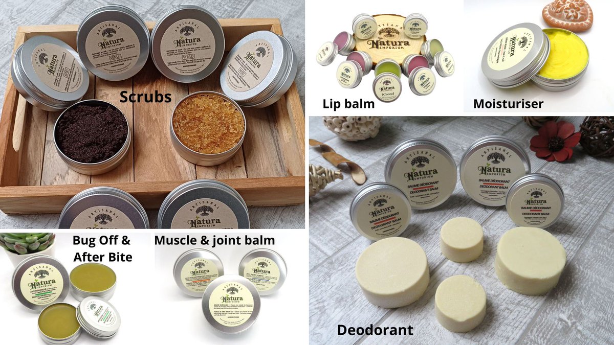 Good morning #earlybiz, rain back again, but hopefully it'll be sunny for the #BankHolidayWeekend 

Busy day ahead making lotion bars, deodorant balms and lip balms
Find them here⏩ naturaemporiumfr.etsy.com

#ShopIndie #skincare #plantbased