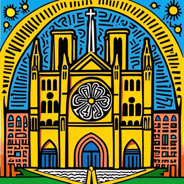 GM. – Image of the day: »Notre-Dame in the style of Keith Haring«, generated with LimeWire AI Studio. Try it for yourself:
tinyurl.com/3urvs8e8

#notredame #keithharing #digitalart #ai #aiartcommunity #nft #nfts #nftart #nftartwork #nftcollector #crypto #CryptoArt @limewire