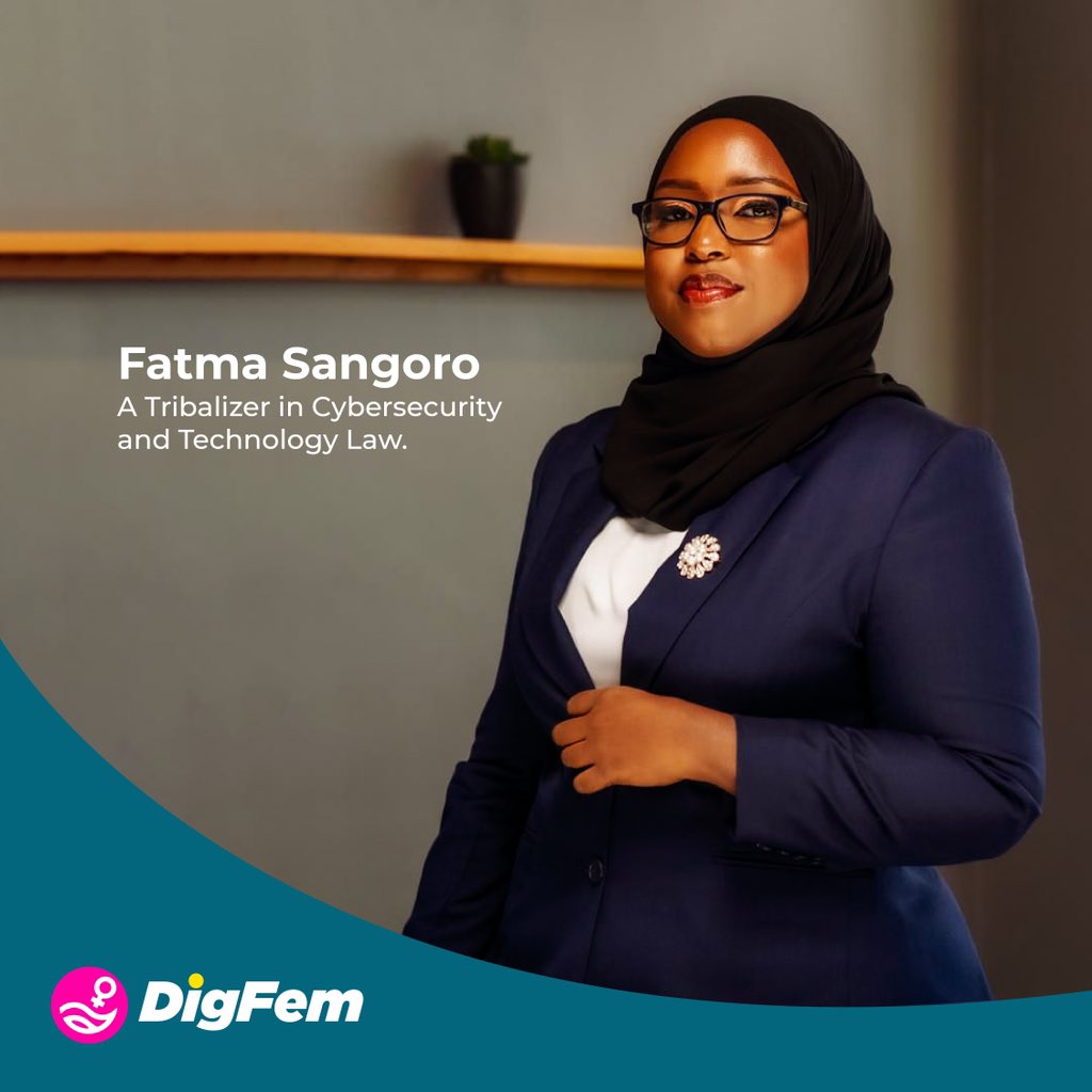 Digfemtanzania's tweet photo. Fatma Haruna Songoro is a trailblazer in the fields of cybersecurity and technology law, defying gender stereotypes and advocating for equality and inclusion in an industry largely dominated by men. https://t.co/btwWaIPKqJ