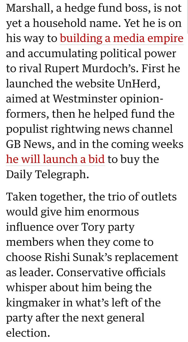 So why did the Tories - who were happy for several of our newspapers to be taken over by the son of a senior KGB official - block the sale of the Telegraph to a UAE consortium? Hmm, a proper head-scratcher...