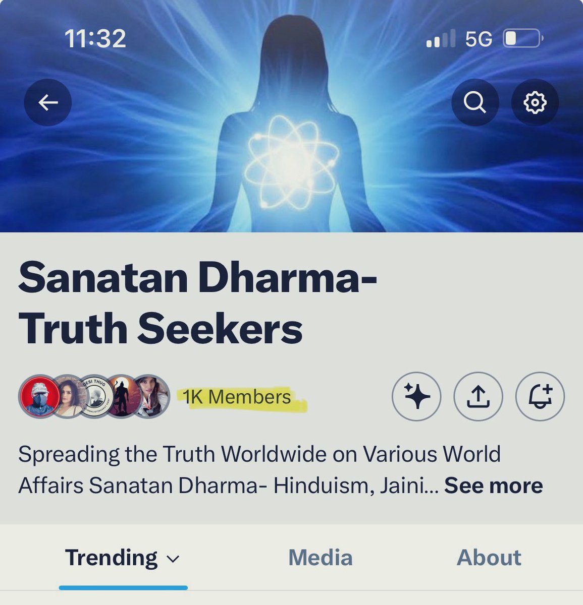 🚨Pleased to Share : What Started as 7 people, has become a Big Community with 1K Members: ‘Sanatan Dharma - The Truth Seekers’ Members are from all Over the World Join.Share.Learn.Expand✔️ x.com/i/communities/…