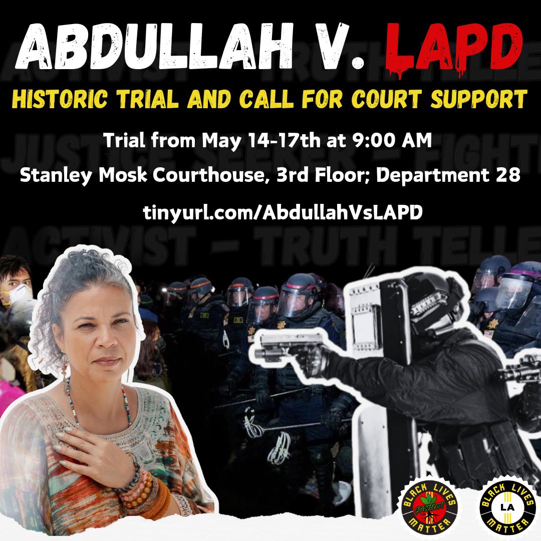 Our trial v. LAPD for the August 2020 swatting of my children and me started today with jury selection. There is much emotional weight that comes with this case. We are asking for court support and prayer as we struggle forward to hold police accountable.