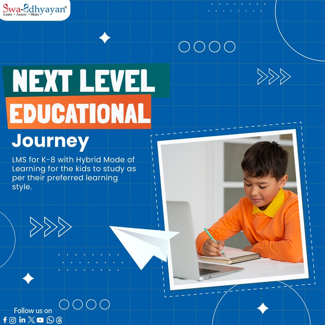 Engaging Educational Environment! 

Education at its best in Hybrid Mode via Swa-Adhyayan. NEP aligned platform for K-8 students to have a seamless learning experience in classrooms & at home as well. 

Visit swaadhyayan.com to know more.
.
.
#Innovation #SwaAdhyayan
