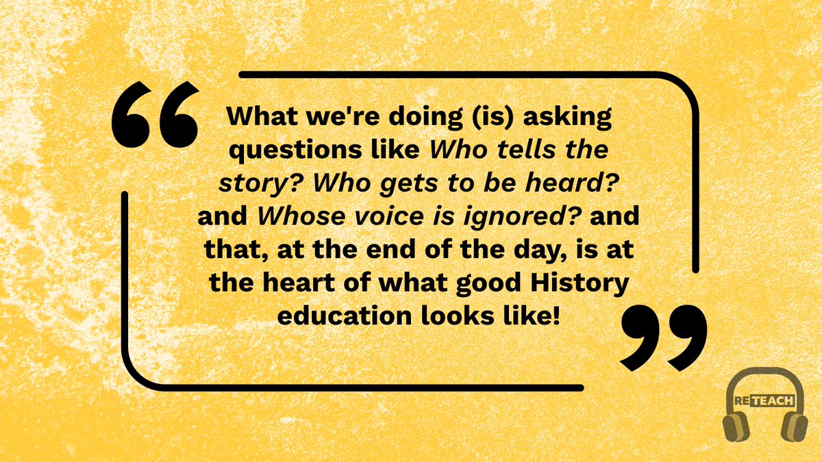 Reteach (@reteach_uk) on Twitter photo Does #ClimateChange have anything to do with the #History curriculum? And how can teachers be equipped to approach topics traditionally left out of this specific subject background?
The answer by <a href="/HistoryKate/">Kate Hawkey</a>:
🍎podcasts.apple.com/gb/podcast/ret…
💚open.spotify.com/episode/2pR0MX…
🎙️ <a href="/bones_carmel/">Carmel Bones</a> Does #ClimateChange have anything to do with the #History curriculum? And how can teachers be equipped to approach topics traditionally left out of this specific subject background?
The answer by <a href="/HistoryKate/">Kate Hawkey</a>:
🍎podcasts.apple.com/gb/podcast/ret…
💚open.spotify.com/episode/2pR0MX…
🎙️ <a href="/bones_carmel/">Carmel Bones</a>