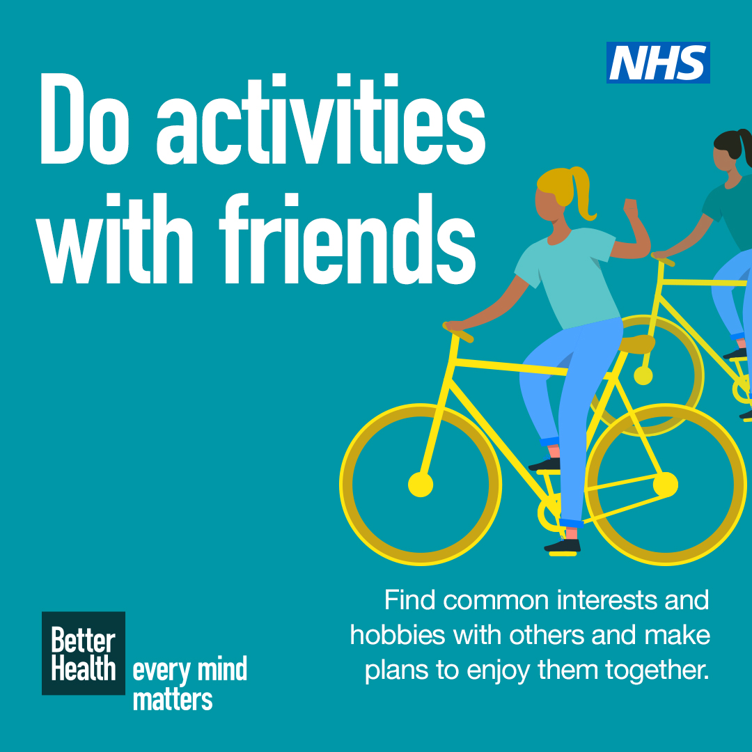 Relationships are key to our emotional and mental health! Connecting with others through shared activities, hobbies, talking or even sharing a quiet moment together can really help. Who do you connect with on a regular basis? #MHAW24