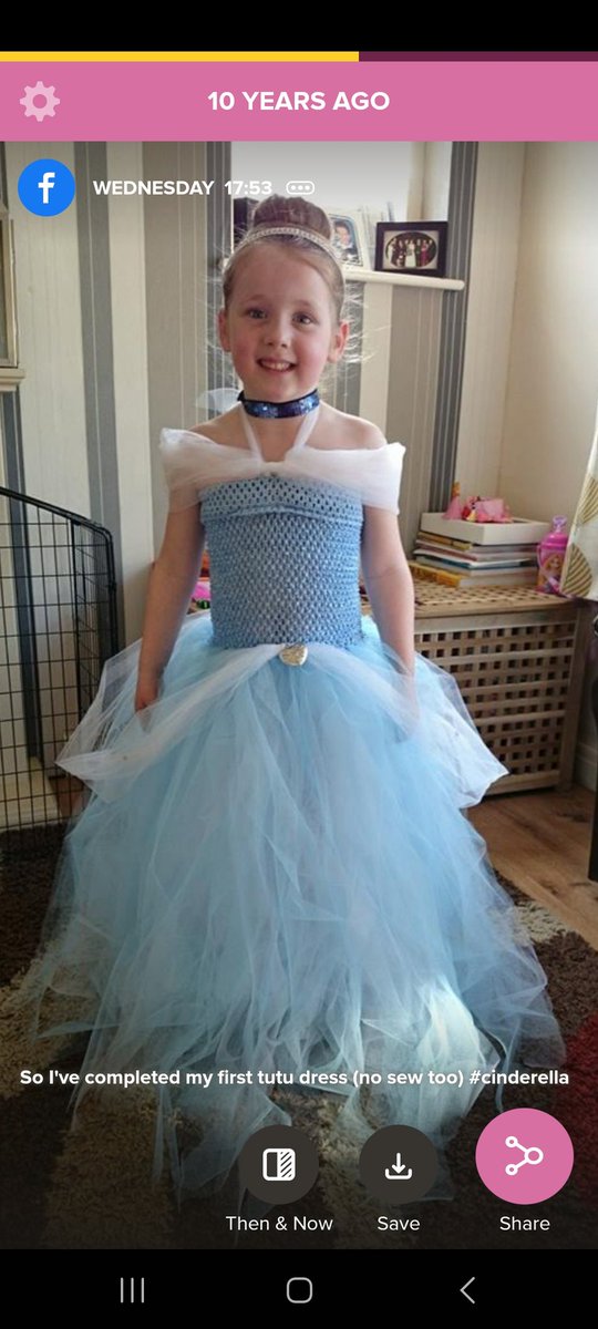 Timehop memory of my first attempt at a 'no sew' costume for my daughter. I miss doing stuff like this