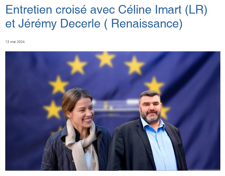 Quelle politique agricole défendre à Bruxelles ? En exclusivité pour A&E, entretien croisé avec Céline Imart (@lesRepublicains) et Jérémy Decerle (@Renaissance). #electionseuropeennes2024 : agriculture-environnement.fr/2024/05/13/ent…