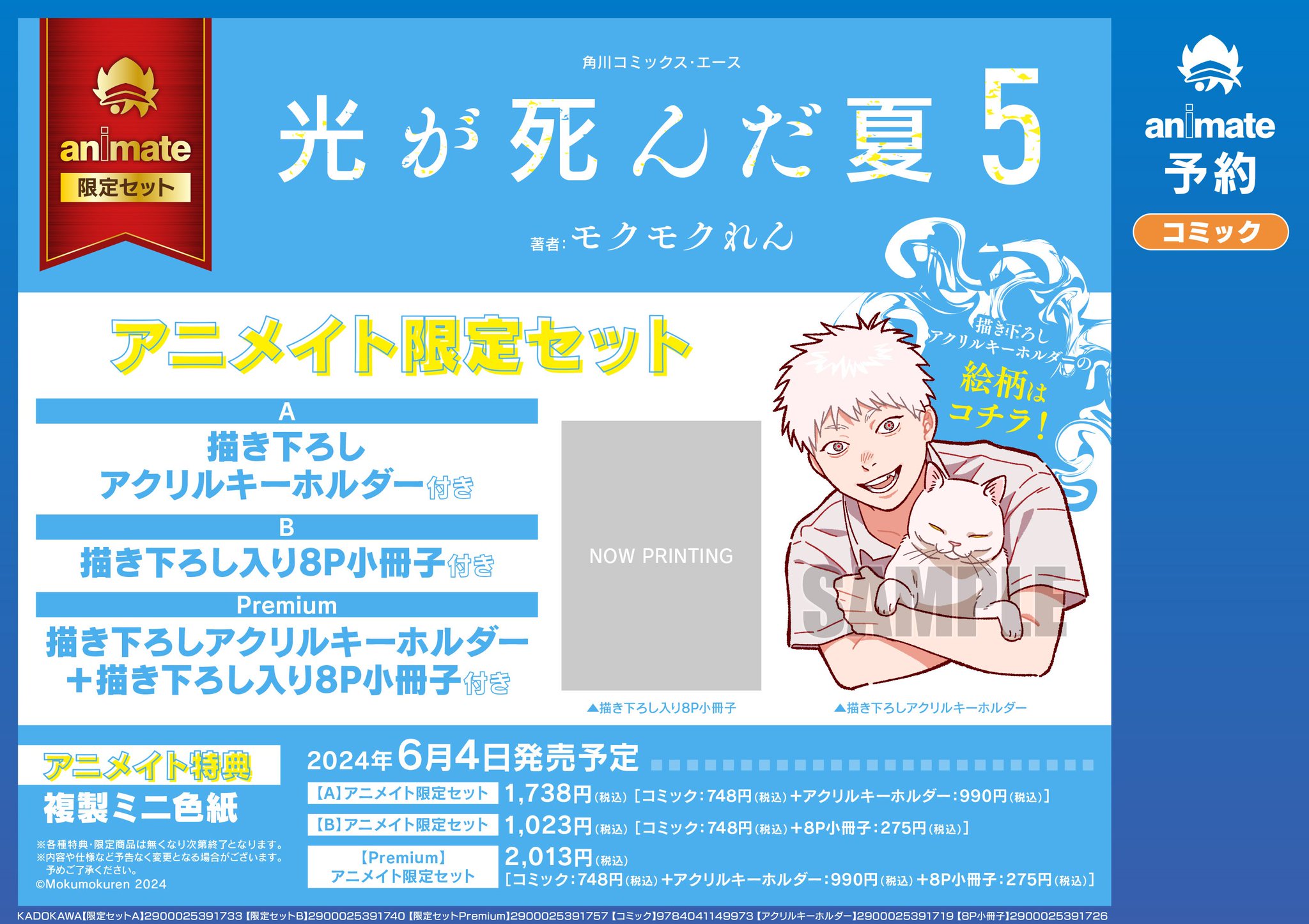 光が死んだ夏 アニメイト限定セット　アクリルキーホルダー 光が死んだ夏 アニメイト限定セット アクリルキーホルダー（描き