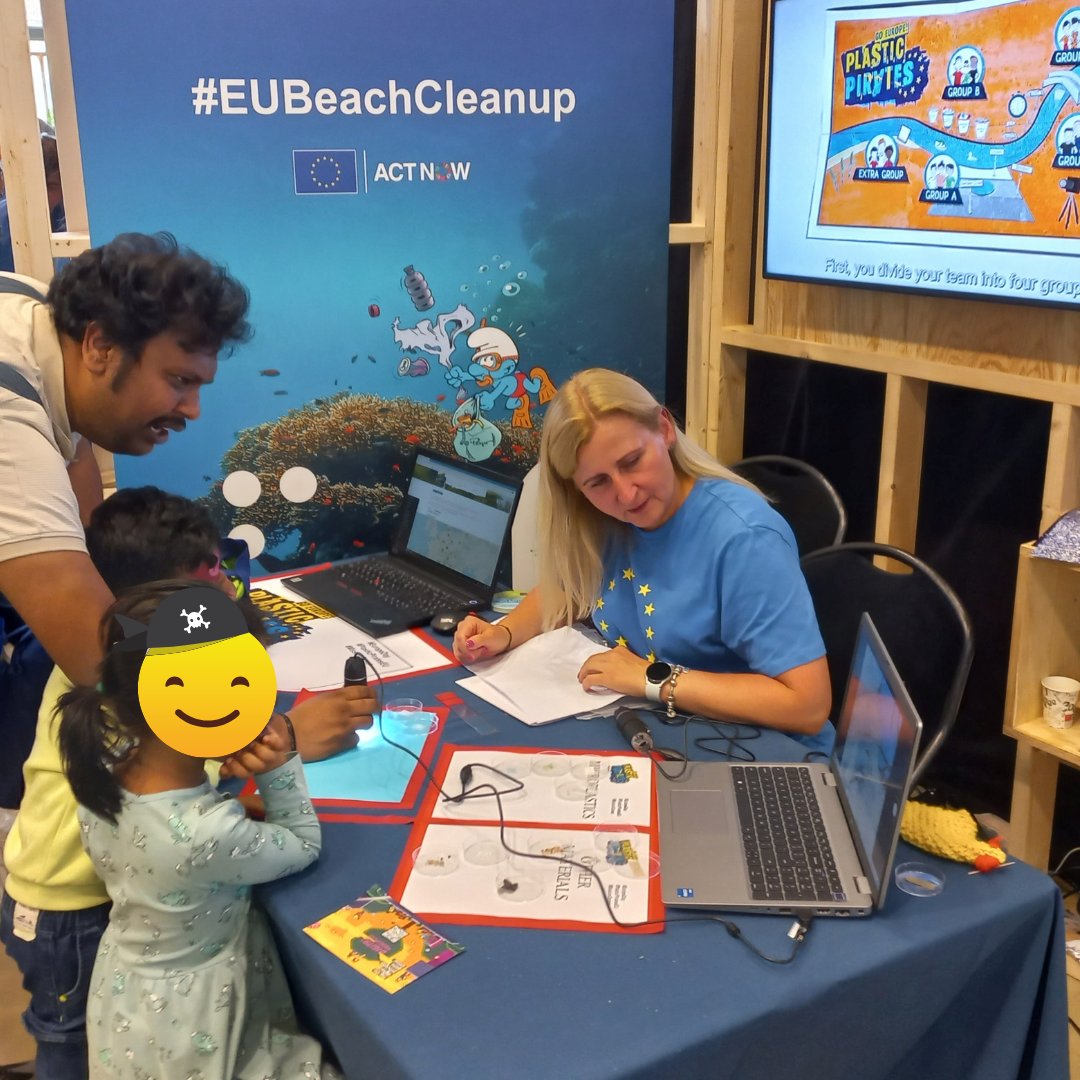 📢Recap of this year’s #EuropeDay2024 Our great team from the Plastic Pirates Lithuania organized a fun experiment. The kids, our 'Mini Plastic Pirates'😉used microscopes to detect microplastic. It was so much fun!😍Thank you! #CINEA #plastic #plasticwaste #PlasticPiratesGoEurope