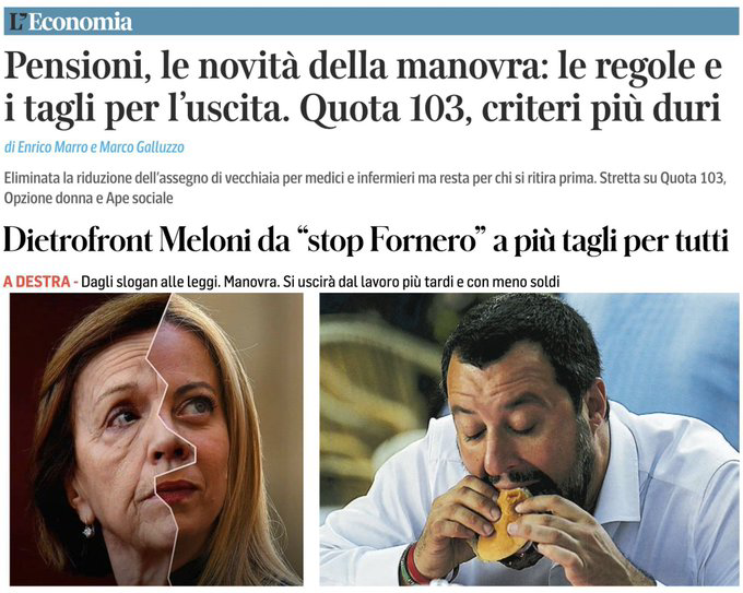 @LegaSalvini #opzionedonna #ApeSociale 
#SalviniPagliaccio    #GovernoDiincapaci  
@MEF_GOV @ClaudioDurigon