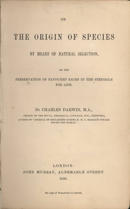 brionesci's tweet photo. Tal día como #hoy, hace 168 años, comenzamos a entender de dónde venimos:  Charles R. Darwin, en el estudio de su casa de campo en Down (Inglaterra), empezó a escribir su genial libro #ElOrigenDeLasEspecies. https://t.co/mXkx5uv4hK