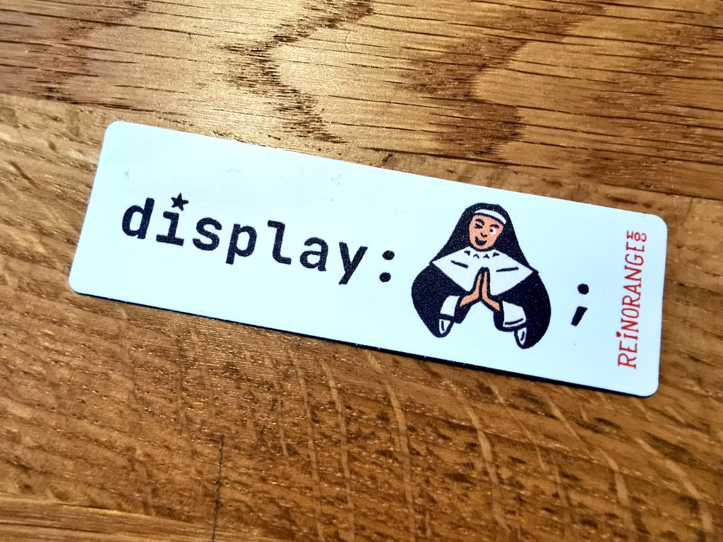 CSS__Cafe's tweet image. display: nun #btconf