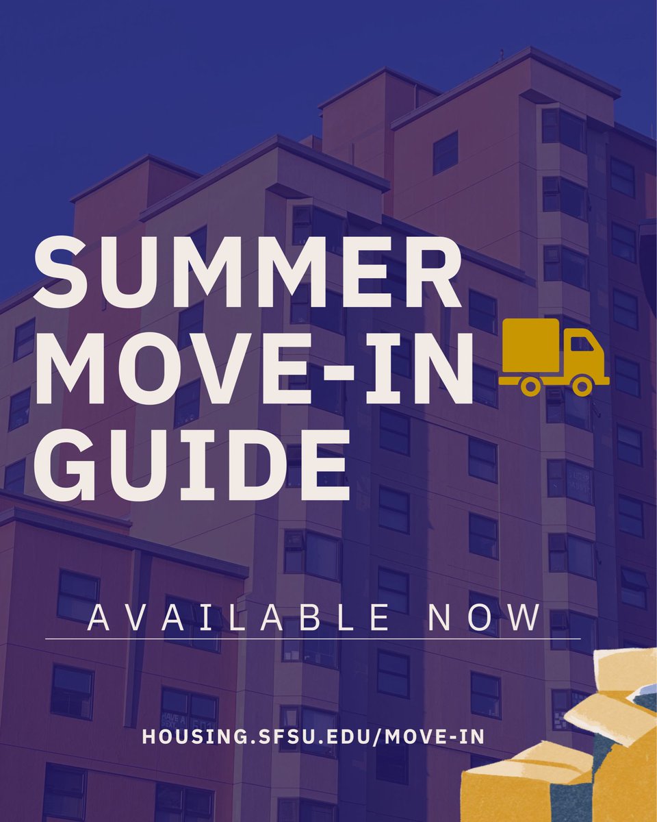 Summer move-in is just weeks away! Be prepared for the big day by reviewing the summer move-in guide at buff.ly/3OTkhHl.