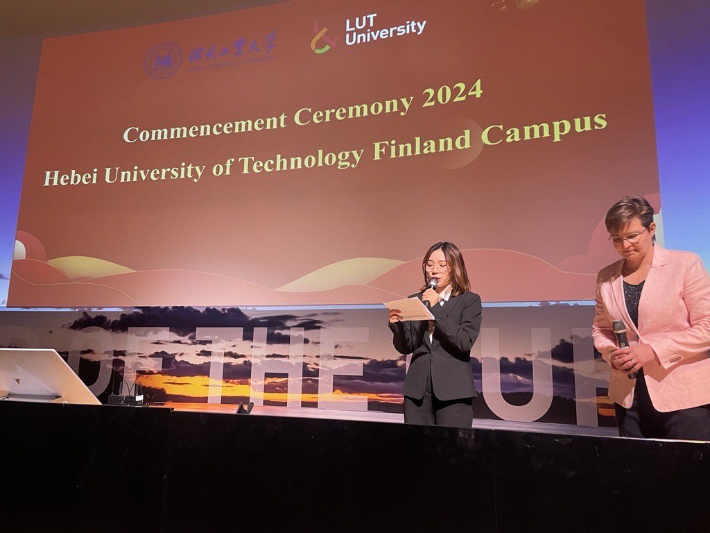 LUTsoftware's tweet image. Yesterday we had the commencement ceremony at LUT University. The first batch of Software and Systems Engineering students graduated this spring after 3 years of studies in Finland in the double degree program organized by LUT and Hebei University of Technology. Congratulations!