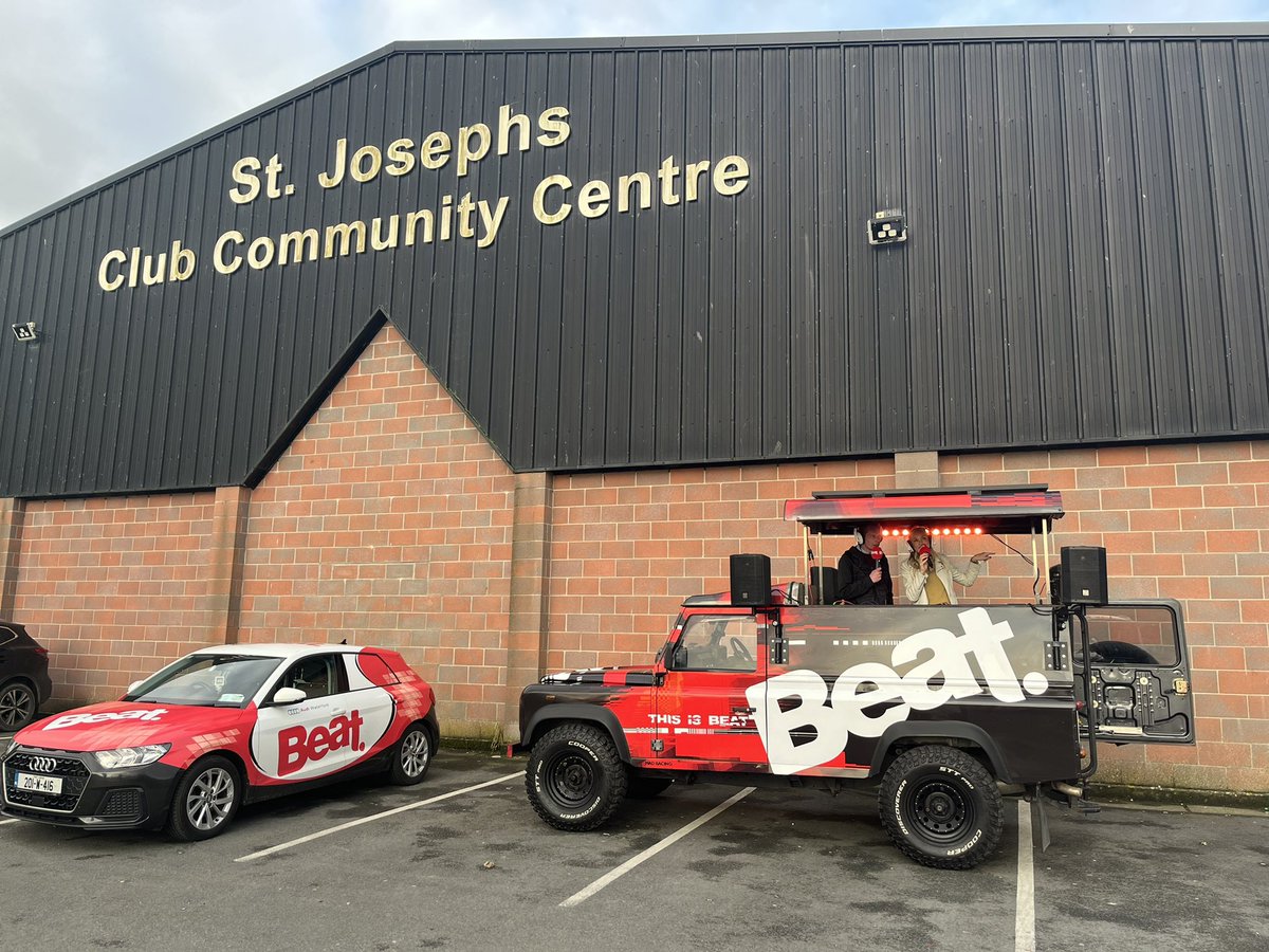 Good morning from the Beast ⛅️ Niall and Sho are LIVE from St Joseph’s community centre in Wexford 💜 @CNaM_ie