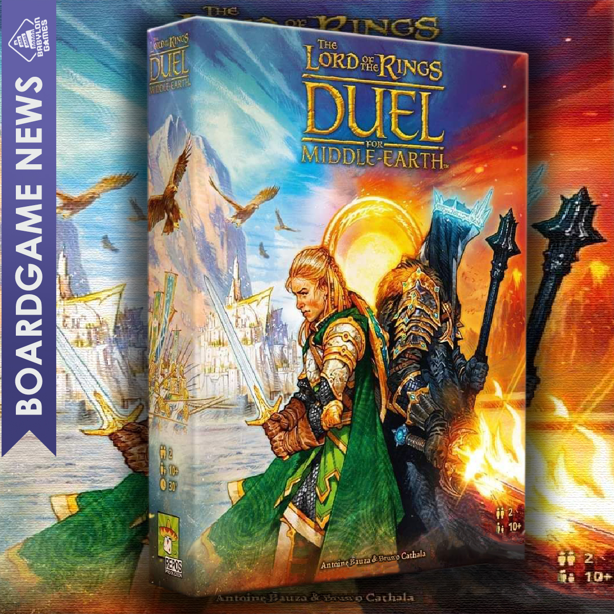 The Lord of the Rings: Duel for Middle-earth by @ReposProduction

📐: Antoine Bauza, Bruno Cathala
🎨: Vincent Dutrait
🧍: 2 players
⏱️: 30-45 min

boardgamegeek.com/boardgame/4210…

#boardgames #geek #meeple #brettspiele #game #graplanszowa #jeuxdesociete  #ボードゲーム  #보드게임 #LOTR