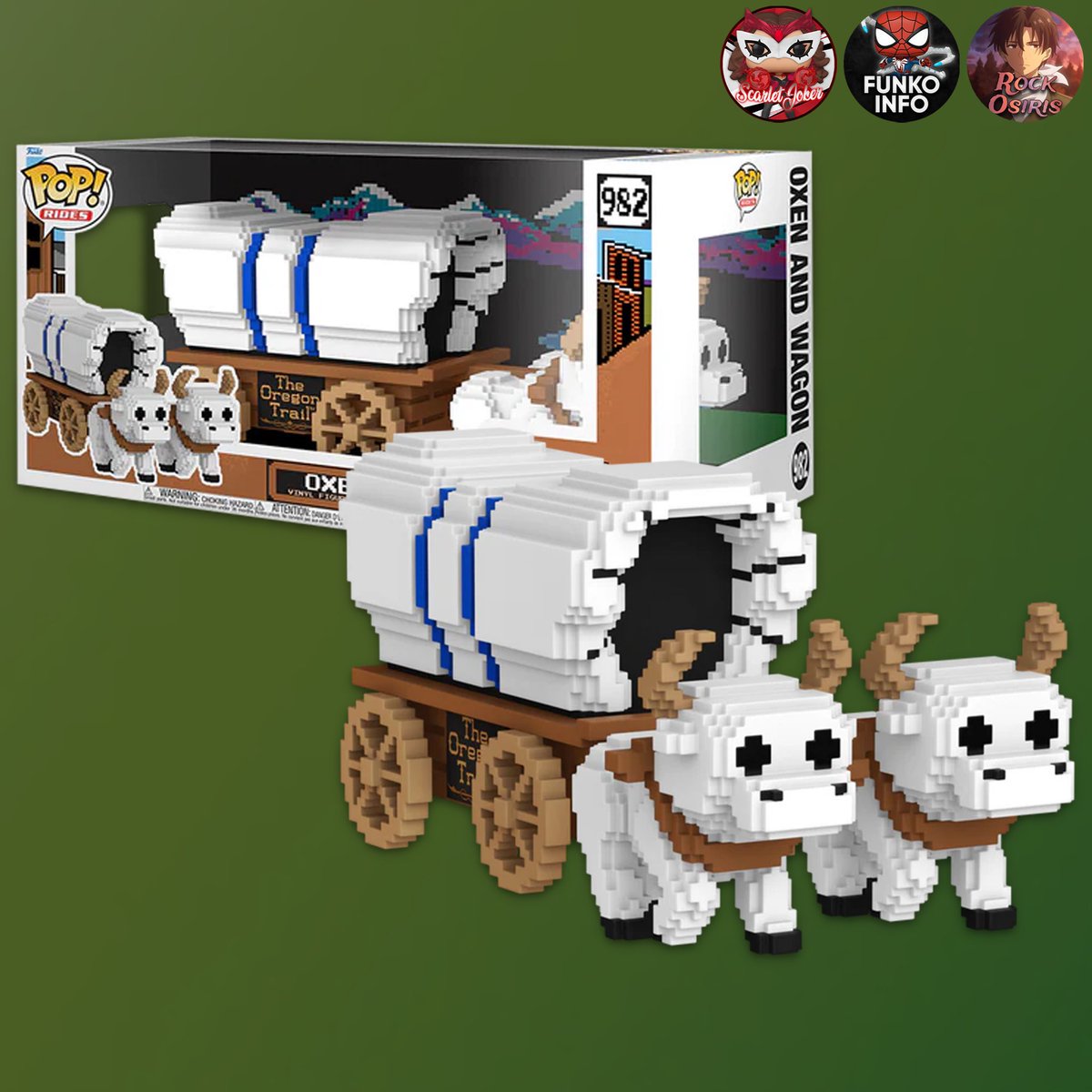 First look at the new Oregon Trail Deluxe Funko POP! Ride! Dropping at the links below this week ~ thanks @funkoinfo_ ~
EE ~ fnkpp.com/Drop
Amzn ~ fnkpp.com/Amzn
#Ad #OregonTrail #FPN #FunkoPOPNews #Funko #POP #POPVinyl #FunkoPOP #FunkoSoda
