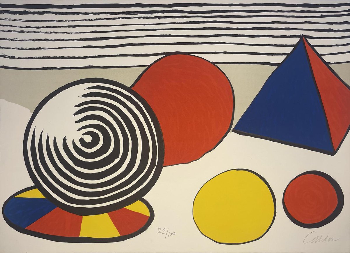 Printed Editions (@printededitions) on Twitter photo Featured Print:
The Point of No Return from La Memoire Elementaire by Alexander Calder at <a href="/HamiltonSelway/">Hamilton-Selway</a>
printed-editions.com/artist/alexand…
Lithograph
1976
Edition of 100
Sheet Size: 20 1/2 x 28 1/3 inches
Signed
#artprints #artcollectors #artgalleries #alexandercalder Featured Print:
The Point of No Return from La Memoire Elementaire by Alexander Calder at <a href="/HamiltonSelway/">Hamilton-Selway</a>
printed-editions.com/artist/alexand…
Lithograph
1976
Edition of 100
Sheet Size: 20 1/2 x 28 1/3 inches
Signed
#artprints #artcollectors #artgalleries #alexandercalder