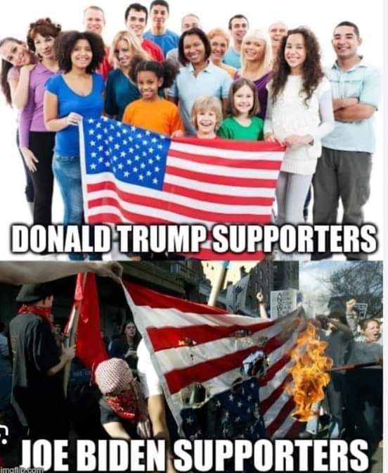 We live in a sad world where Americans burn the American flag and support America hating terrorists! Sad and frightening. 😔