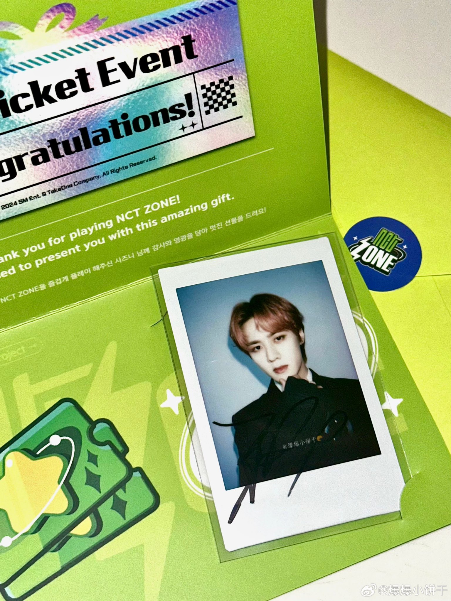 WayV NCT クン　直筆サイン　ポラロイド　チェキ WayV NCT クン直筆サインポラロイドチェキ