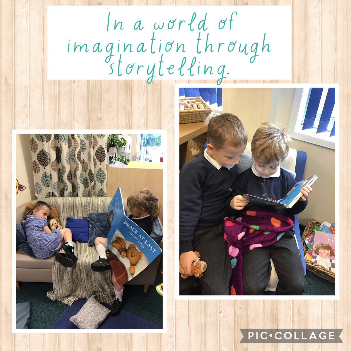 Just look at our storytellers and authors on Reception. We absolutely love to read especially to our friends Xx. #GrangeReading @Booktrust @GrangeEnglish #GrangeReception @GrangeMissA