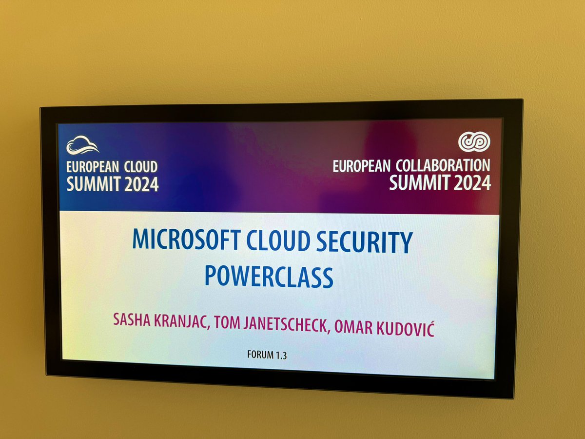And so it begins…
#communityrocks #securityrocks #MVPbuzz