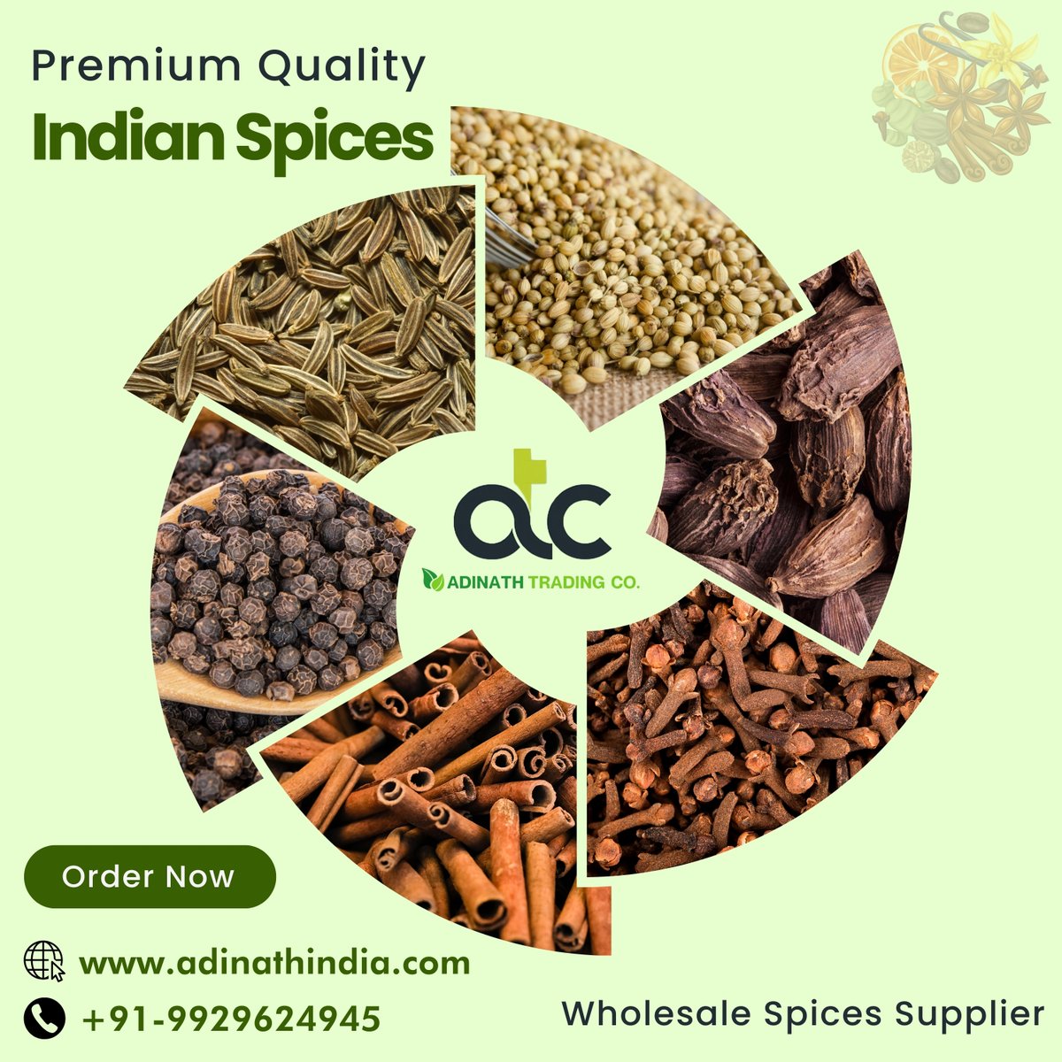 Premium Quality Indian Spices Wholesaler in Jaipur - Adinath India