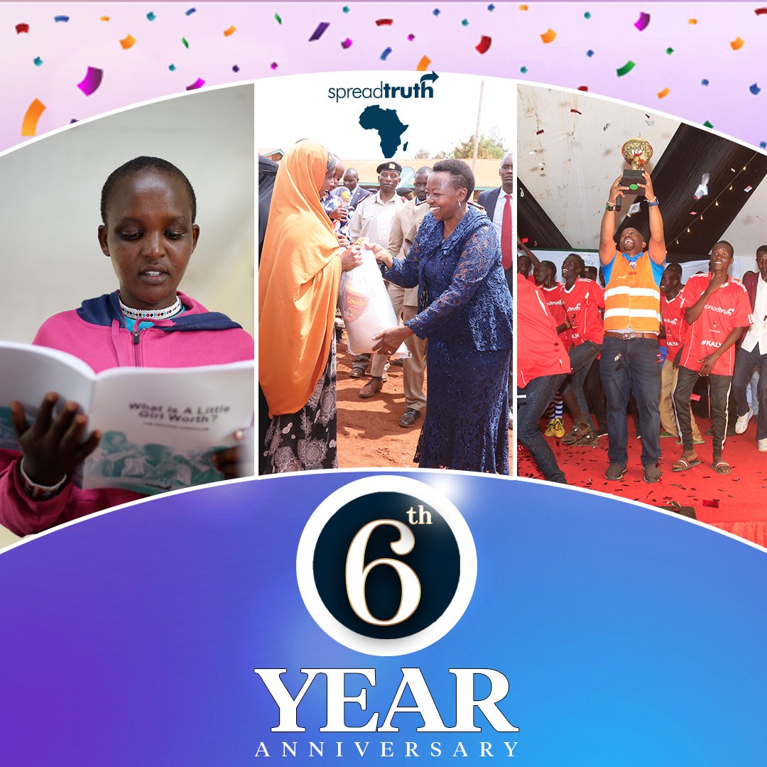 #Happy6thAnniversary This month, as Spread Truth Africa, we are marking & celebrating our 6th Anniversary. We are grateful for the opportunity we have had since 2018, to serve our communities & touch lives through our programs. Super excited for the more that lies ahead!