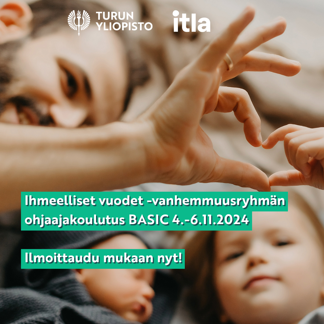 #Ihmeellisetvuodet -vanhemmuusryhmän ohjaajakoulutus järjestetään syksyllä 4.-6.11. Helsingissä Original Sokos Hotel Triplassa.

Koulutuksessa osallistuja saa eväät lähteä ohjaamaan Ihmeelliset vuodet -vanhemmuusryhmiä.

Ilmoittaudu mukaan:
link.webropolsurveys.com/S/09011313032E…

@ItlaSaatio