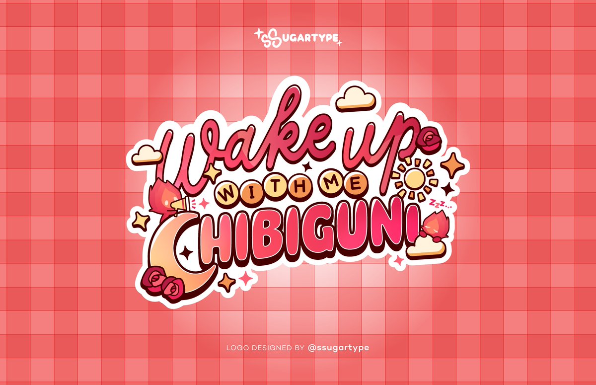 Had another chance to work with @ScarleYonaguni and design a logo for her morning chibi streams! 🌤️❤️✨ Thank you for working with me! #ScarleYonaguni