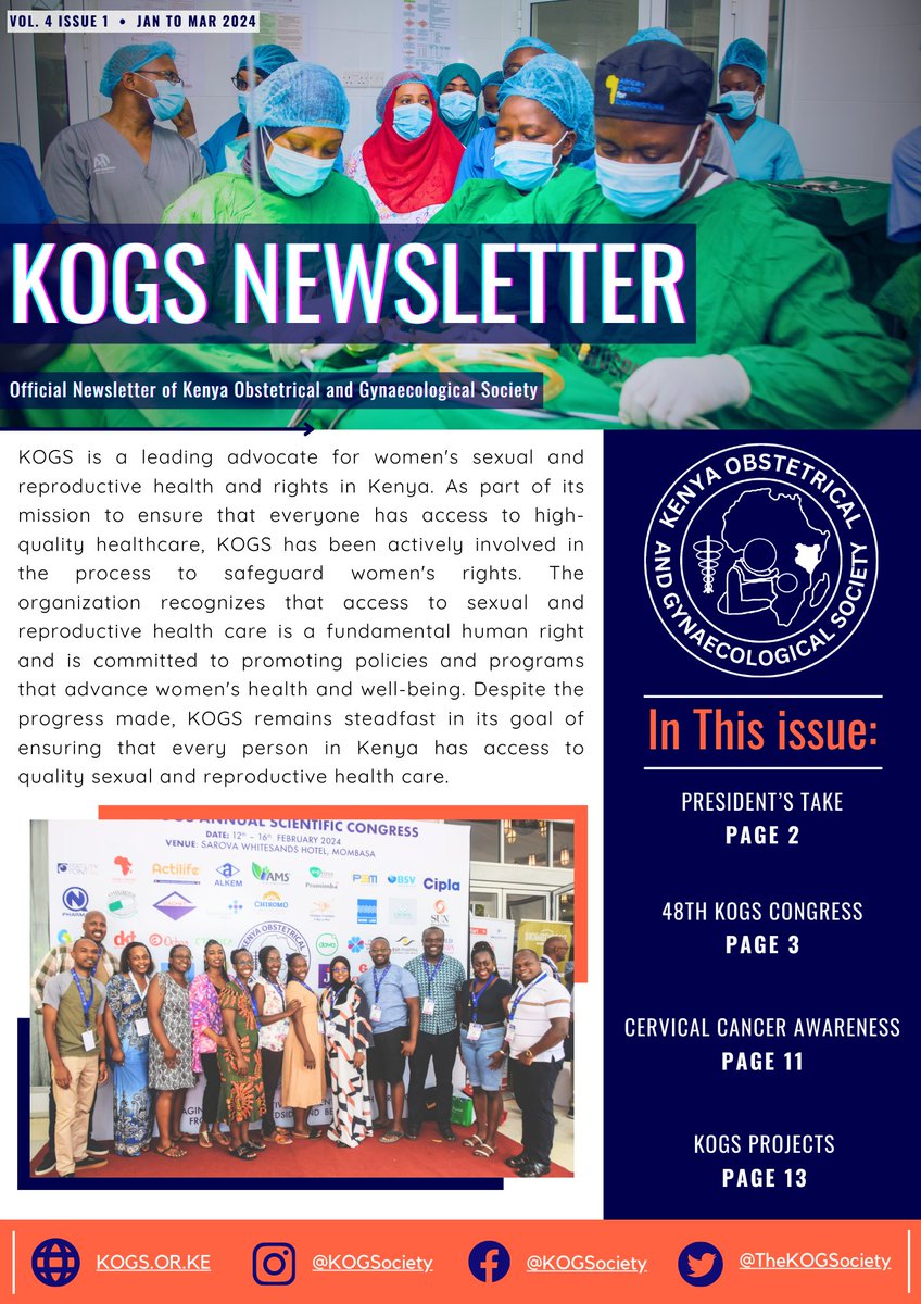 KOGS Quarterly Newsletter (Jan-Mar 2024) is Out Now! 

Dive into the latest insights and updates in the world of obstetrics and gynecology with Volume 4, Issue 1 of our newsletter.

🔗Read it here: [ drive.google.com/file/d/1EGgXRK… ]

#KOGSNewsletter #KOGSNawe